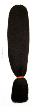 Włosy syntetyczne do warkoczyków - 100% Kanekalon - bardzo ciemny brąz nr 2 
