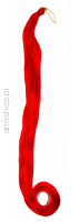 Kolorowe włosy syntetyczne pasemka Pony - czerwone 100%KANEKALON