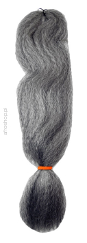 Włosy syntetyczne do warkoczyków - 100% Kanekalon - M51 - Szary