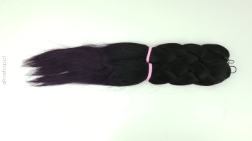 Włosy syntetyczne do warkoczyków Ombre - T1B/Purple- duża paczka X-Pression