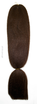 Włosy syntetyczne do warkoczyków - 100% Kanekalon - brąz nr 6 
