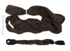 Włosy syntetyczne do warkoczyków - 100%  kanekalon - ciemny brąz nr 4 ekstra długie duża paczka X-Pression