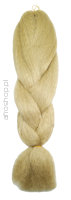 Włosy syntetyczne do warkoczyków - 100% Kanekalon - słomkowy blond nr 22