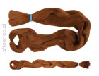Włosy syntetyczne do warkoczyków - 100% Kanekalon - rudy brąz nr 30 ekstra długie duża paczka X-Pression