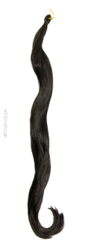 Włosy syntetyczne nr 2 - stonowana czerń pony