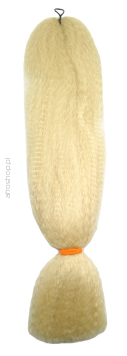 Włosy syntetyczne do warkoczyków - 100% Kanekalon - platynowy blond nr 613